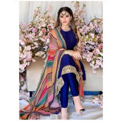 Designer Party Wear Salwar Suit with Digital Print Dupatta